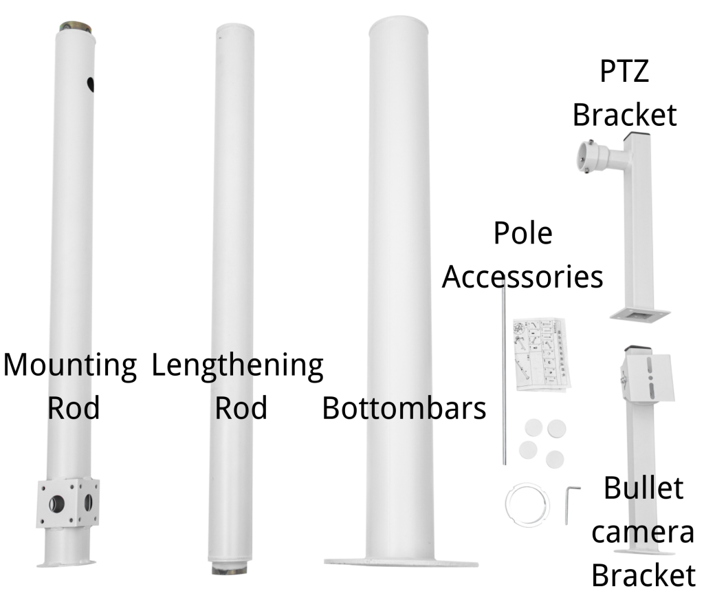 security cctv camera Combination Pole